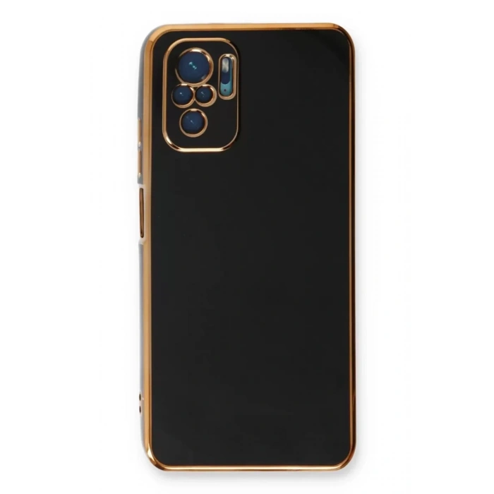 Xiaomi Redmi Note 10 Kılıf Volet Silikon - Siyah
