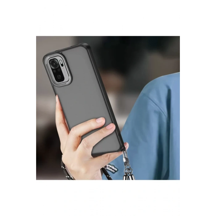 Xiaomi Redmi Note 10 Pro Kılıf Elegant Kapak - Pudra