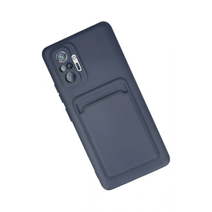 Xiaomi Redmi Note 10 Pro Kılıf Kelvin Kartvizitli Silikon - Lacivert