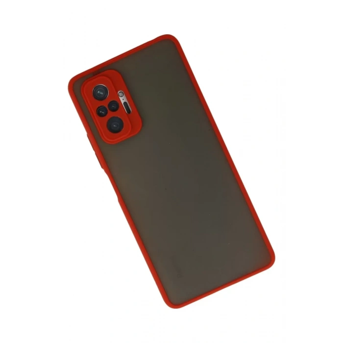 Xiaomi Redmi Note 10 Pro Kılıf Montreal Silikon Kapak - Kırmızı