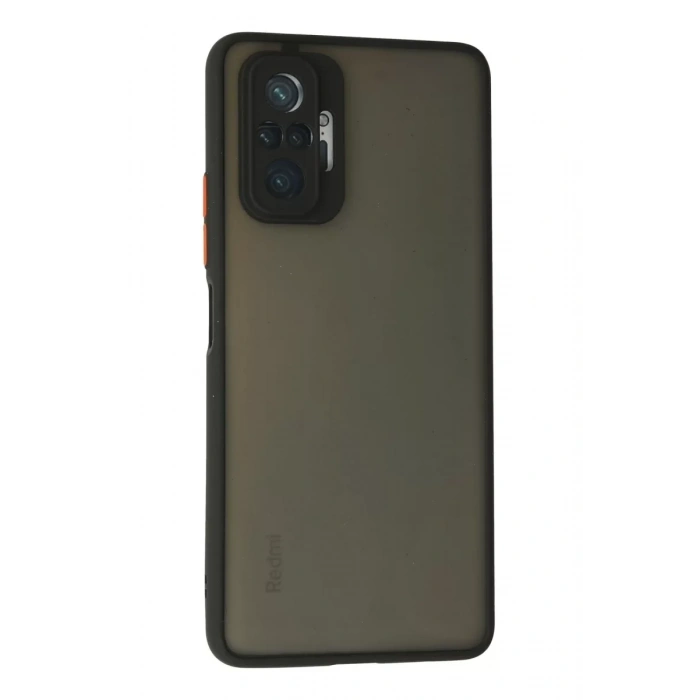 Xiaomi Redmi Note 10 Pro Kılıf Montreal Silikon Kapak - Siyah