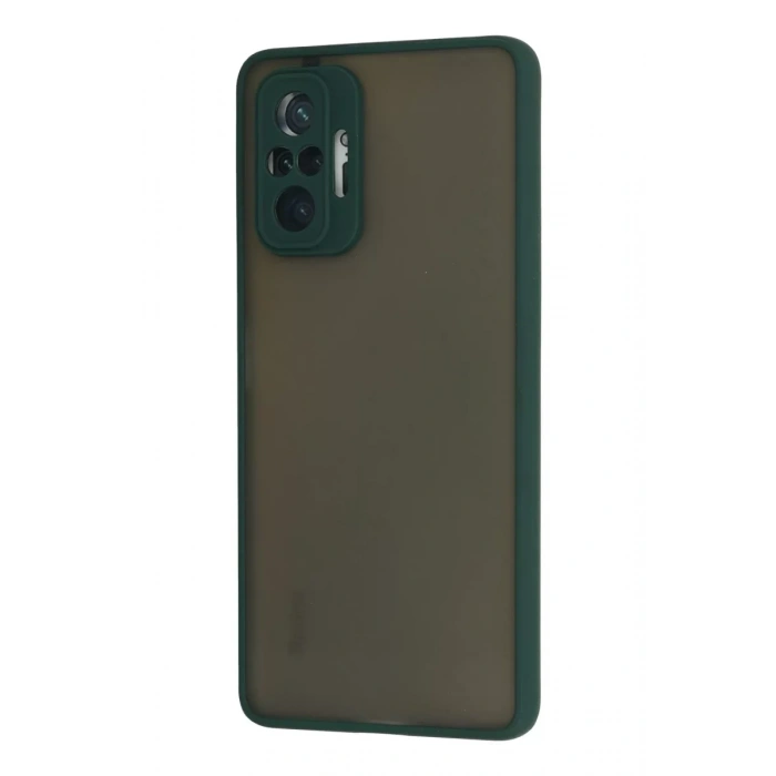 Xiaomi Redmi Note 10 Pro Kılıf Montreal Silikon Kapak - Yeşil