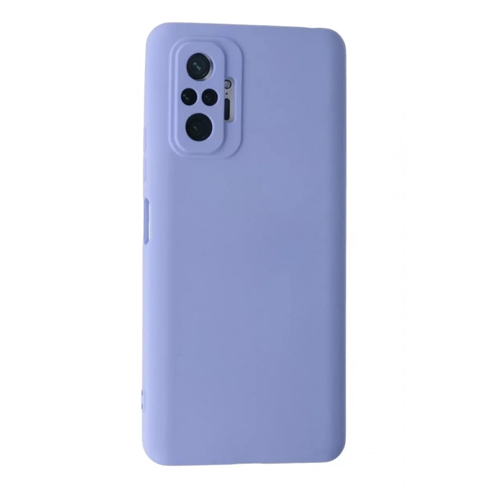 Xiaomi Redmi Note 10 Pro Kılıf Nano içi Kadife Silikon - Lila