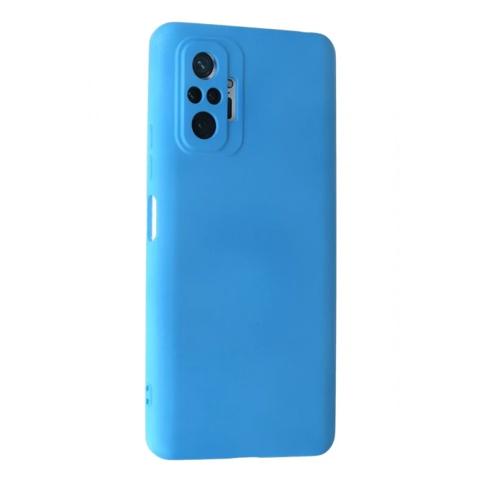 Xiaomi Redmi Note 10 Pro Kılıf Nano içi Kadife Silikon - Mavi