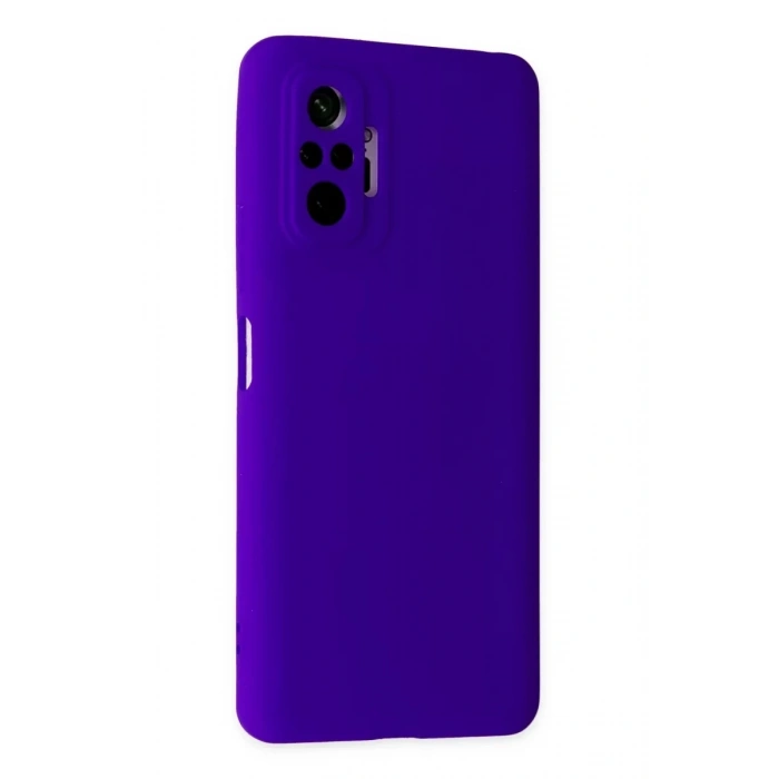 Xiaomi Redmi Note 10 Pro Kılıf Nano içi Kadife Silikon - Mor