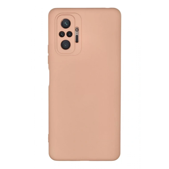 Xiaomi Redmi Note 10 Pro Kılıf Nano içi Kadife Silikon - Pudra