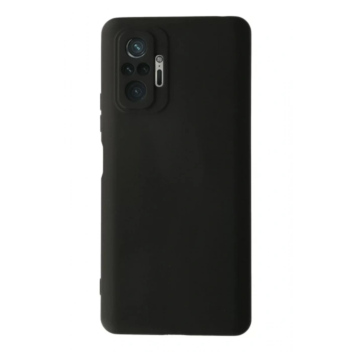 Xiaomi Redmi Note 10 Pro Kılıf Nano içi Kadife Silikon - Siyah