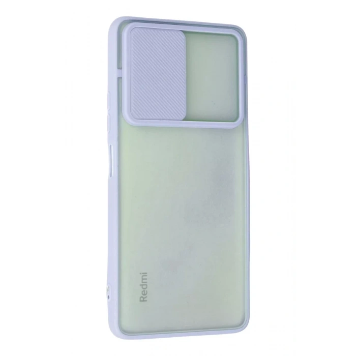 Xiaomi Redmi Note 10 Pro Kılıf Palm Buzlu Kamera Sürgülü Silikon - Lila