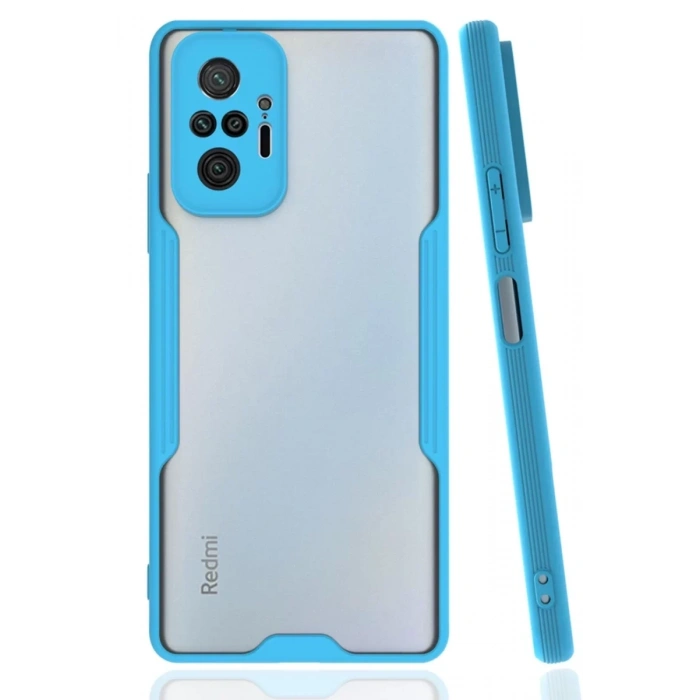 Xiaomi Redmi Note 10 Pro Kılıf Platin Silikon - Mavi