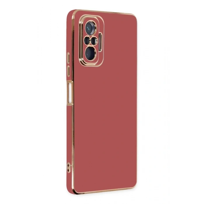 Xiaomi Redmi Note 10 Pro Kılıf Volet Silikon - Kırmızı