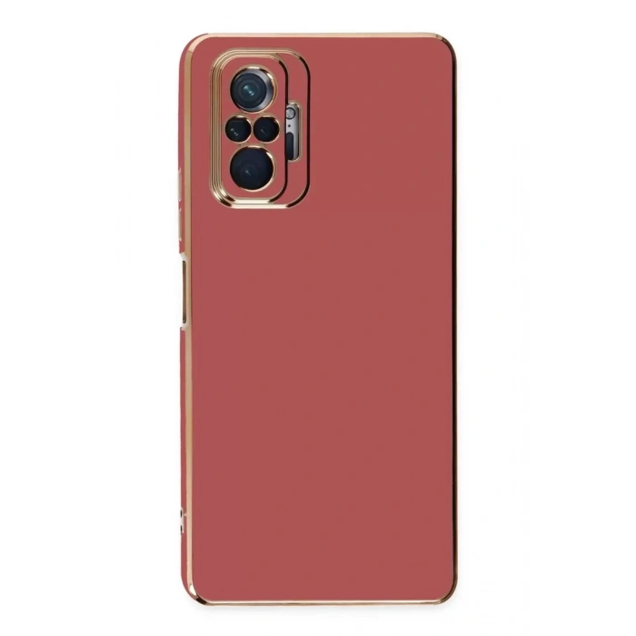 Xiaomi Redmi Note 10 Pro Kılıf Volet Silikon - Kırmızı