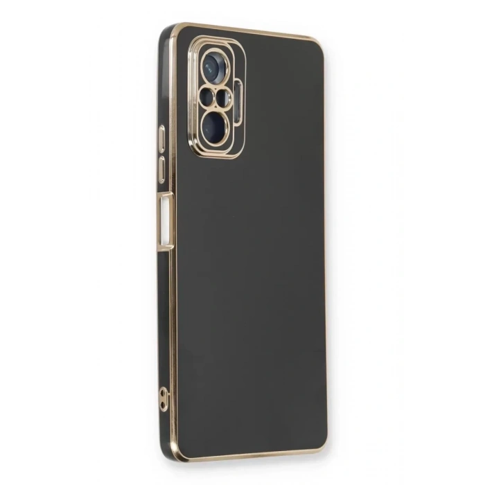 Xiaomi Redmi Note 10 Pro Kılıf Volet Silikon - Siyah