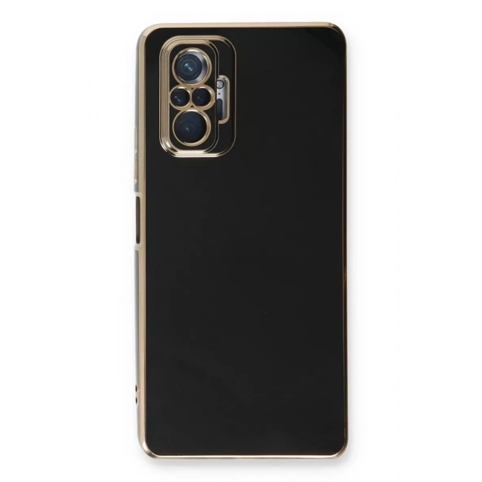 Xiaomi Redmi Note 10 Pro Kılıf Volet Silikon - Siyah