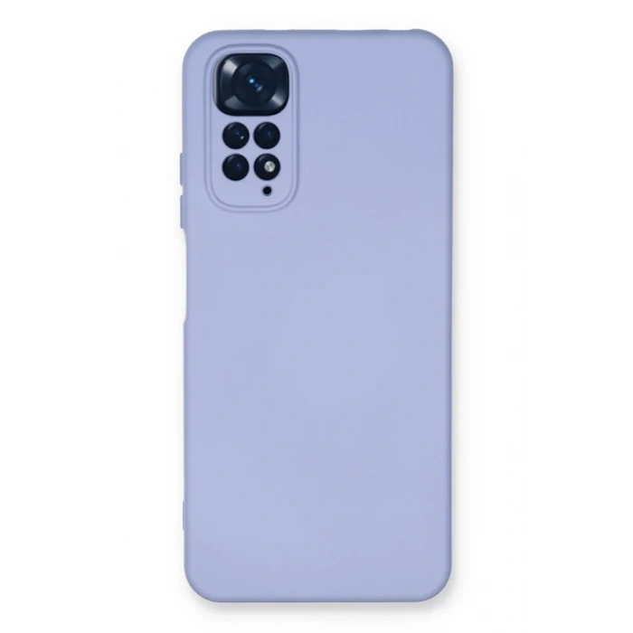 Xiaomi Redmi Note 11 Kılıf Nano içi Kadife Silikon - Lila