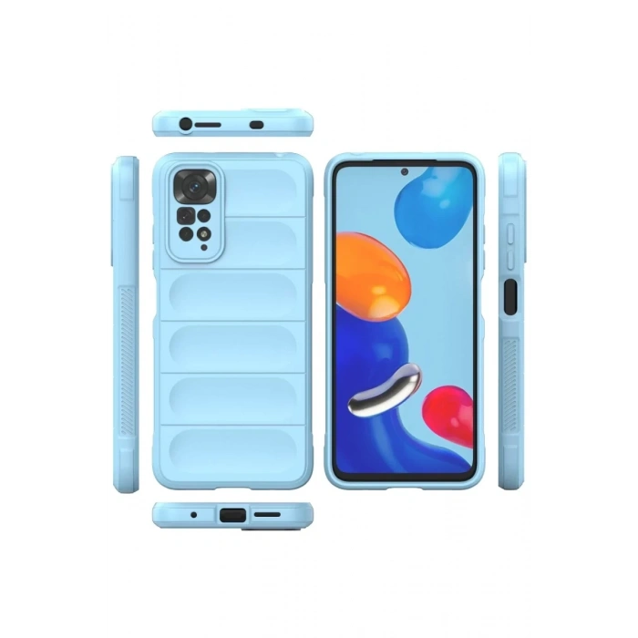 Xiaomi Redmi Note 11 Kılıf Optimum Silikon - Sky Blue