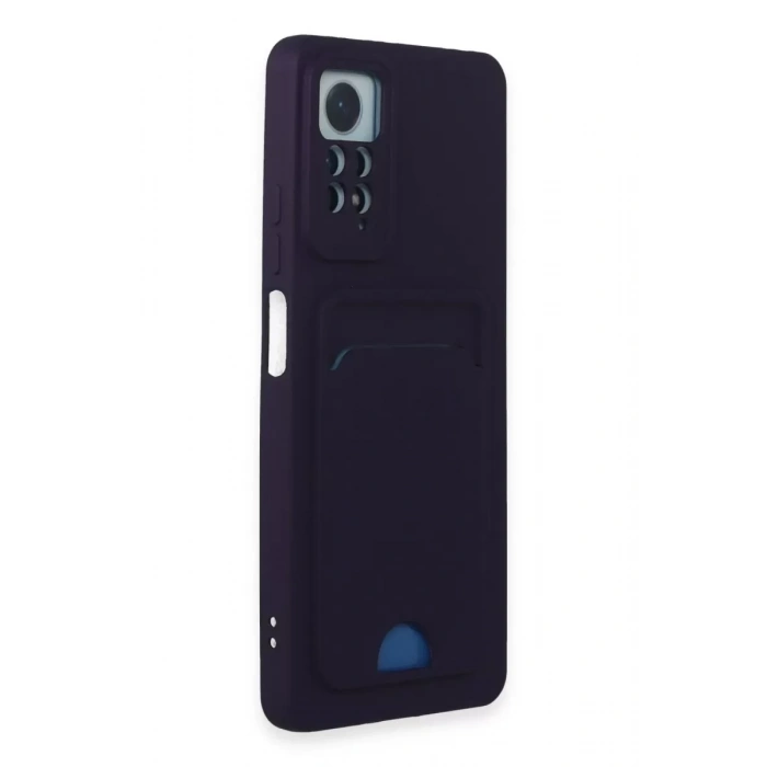 Xiaomi Redmi Note 11 Pro Kılıf Kelvin Kartvizitli Silikon - Derin Mor