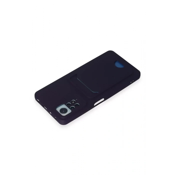 Xiaomi Redmi Note 11 Pro Kılıf Kelvin Kartvizitli Silikon - Derin Mor