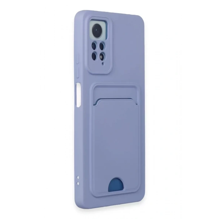 Xiaomi Redmi Note 11 Pro Kılıf Kelvin Kartvizitli Silikon - Lila