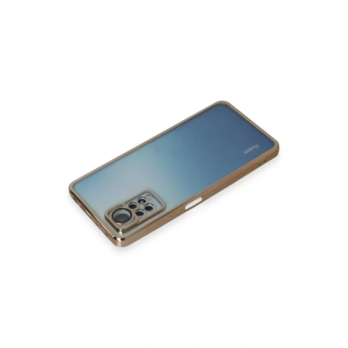 Xiaomi Redmi Note 11 Pro Kılıf Lensli Silikon - Gold