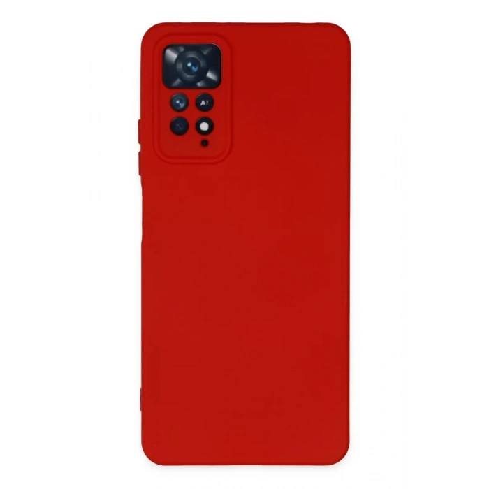 Xiaomi Redmi Note 11 Pro Kılıf Nano içi Kadife Silikon - Kırmızı