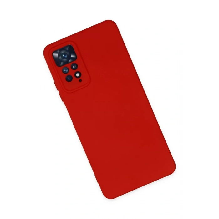 Xiaomi Redmi Note 11 Pro Kılıf Nano içi Kadife Silikon - Kırmızı