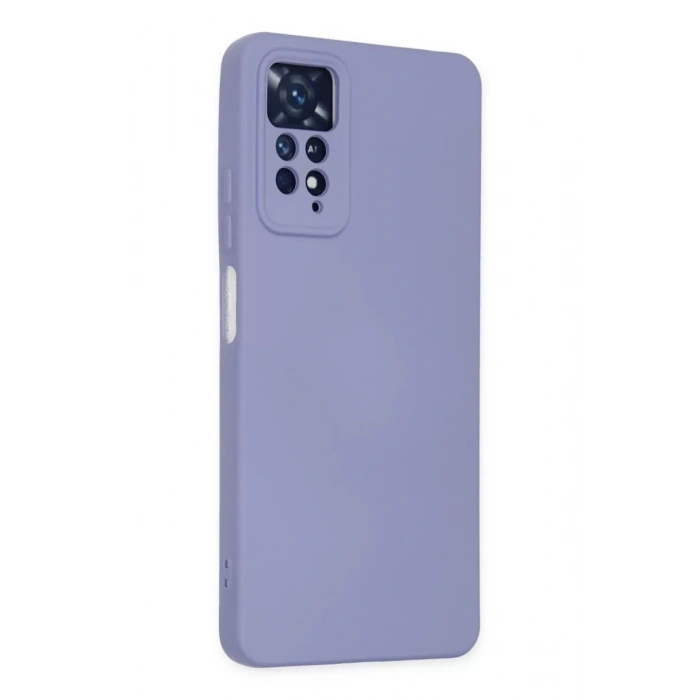 Xiaomi Redmi Note 11 Pro Kılıf Nano içi Kadife Silikon - Lila