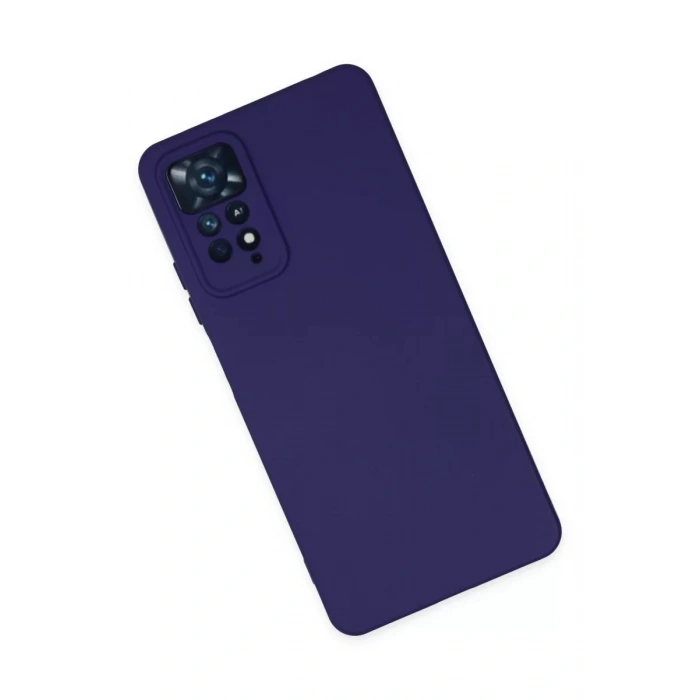 Xiaomi Redmi Note 11 Pro Kılıf Nano içi Kadife Silikon - Mor