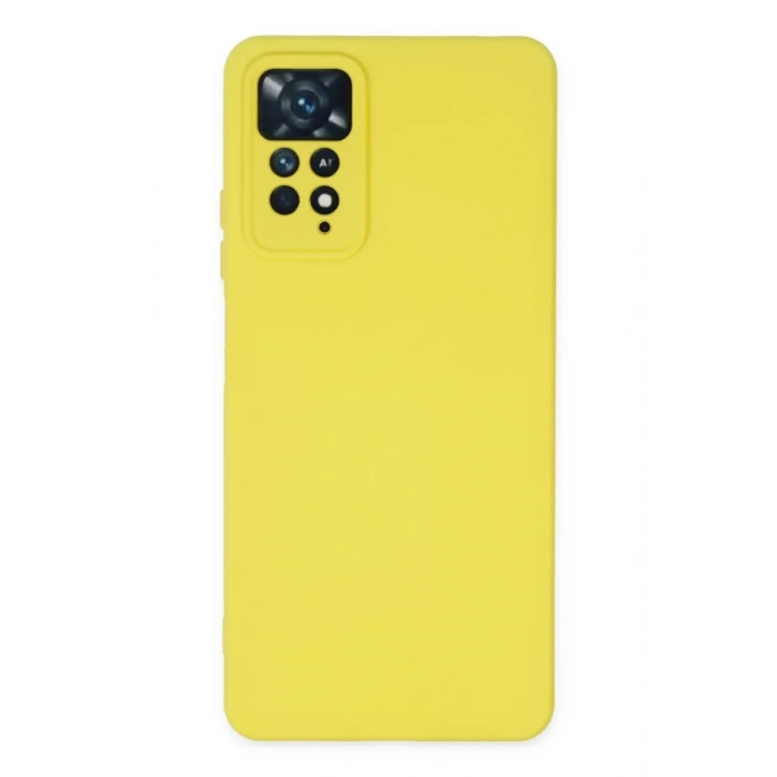 Xiaomi Redmi Note 11 Pro Kılıf Nano içi Kadife Silikon - Sarı