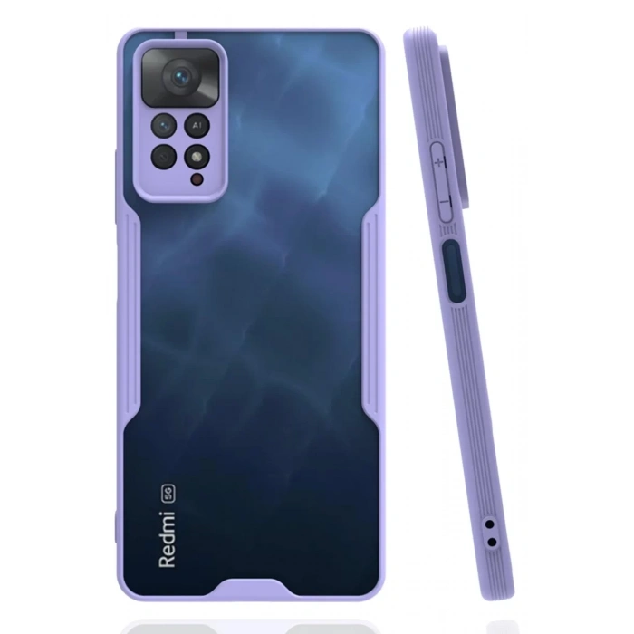 Xiaomi Redmi Note 11 Pro Kılıf Platin Silikon - Lila