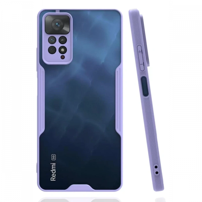 Xiaomi Redmi Note 11 Pro Kılıf Platin Silikon - Lila