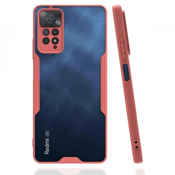 Xiaomi Redmi Note 11 Pro Kılıf Platin Silikon - Pembe