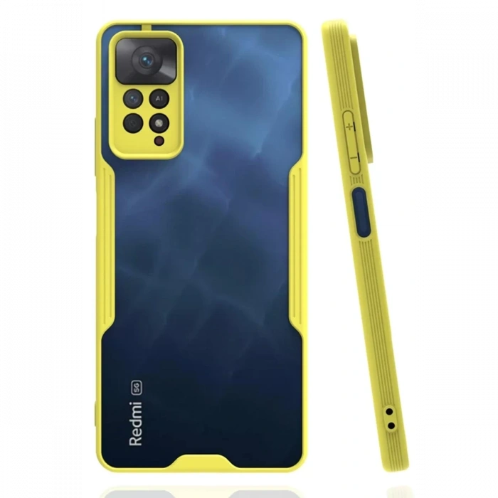 Xiaomi Redmi Note 11 Pro Kılıf Platin Silikon - Sarı