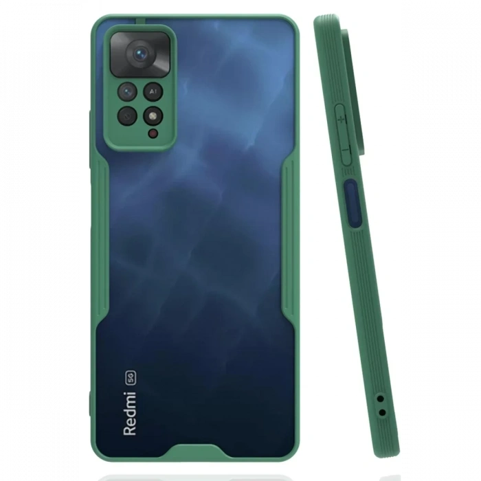 Xiaomi Redmi Note 11 Pro Kılıf Platin Silikon - Yeşil