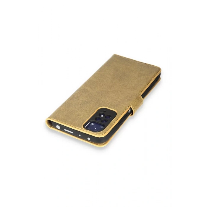 Xiaomi Redmi Note 11 Pro Kılıf Trend S Plus Kapaklı Kılıf - Gold