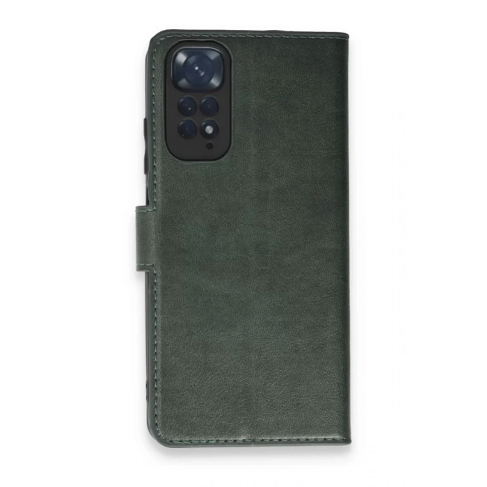 Xiaomi Redmi Note 11 Pro Kılıf Trend S Plus Kapaklı Kılıf - Yeşil