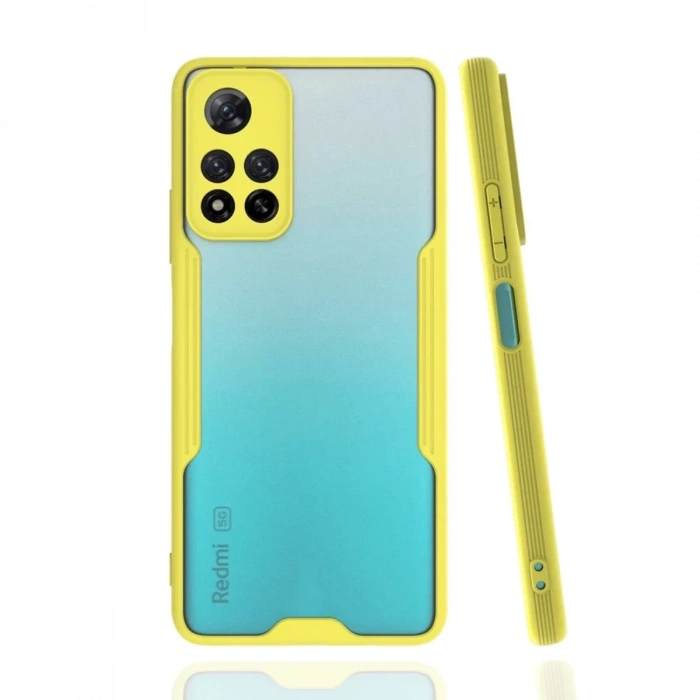 Xiaomi Redmi Note 11 Pro Plus 5G Kılıf Platin Silikon - Sarı