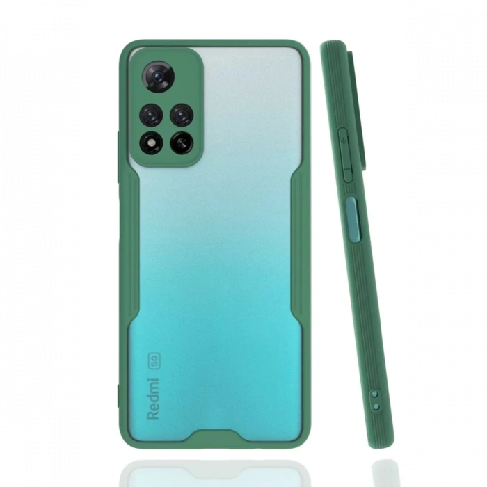 Xiaomi Redmi Note 11 Pro Plus 5G Kılıf Platin Silikon - Yeşil