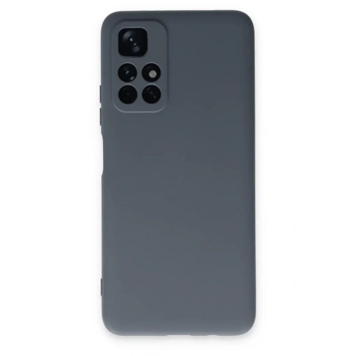 Xiaomi Redmi Note 11T Kılıf Nano içi Kadife Silikon - Gri