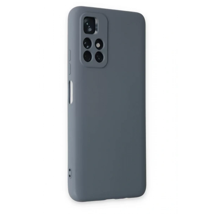 Xiaomi Redmi Note 11T Kılıf Nano içi Kadife Silikon - Gri
