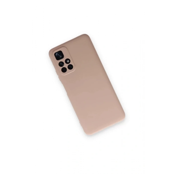 Xiaomi Redmi Note 11T Kılıf Nano içi Kadife Silikon - Pudra