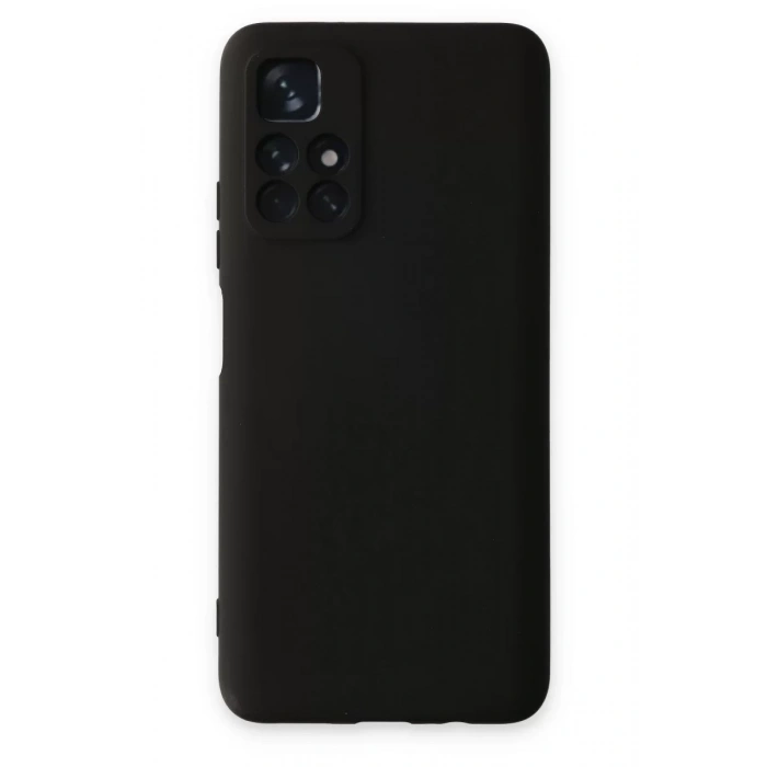 Xiaomi Redmi Note 11T Kılıf Nano içi Kadife Silikon - Siyah