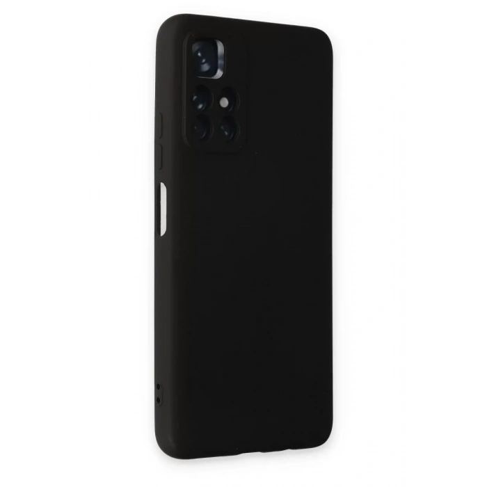 Xiaomi Redmi Note 11T Kılıf Nano içi Kadife Silikon - Siyah