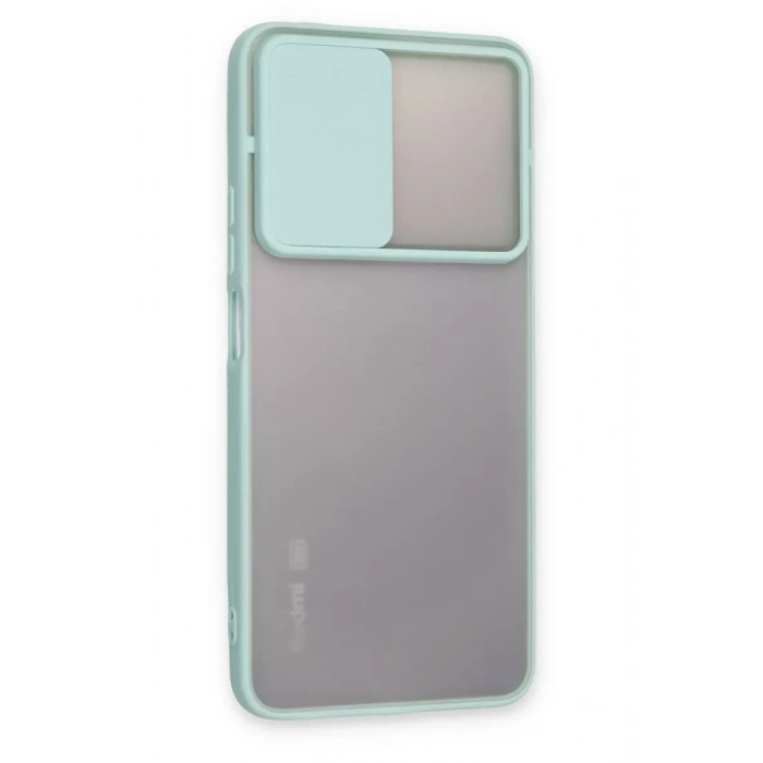 Xiaomi Redmi Note 11T Kılıf Palm Buzlu Kamera Sürgülü Silikon - Turkuaz