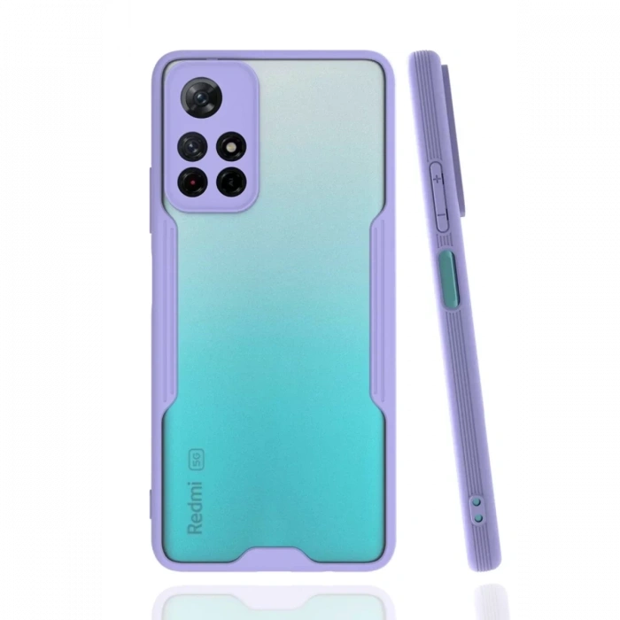 Xiaomi Redmi Note 11T Kılıf Platin Silikon - Lila