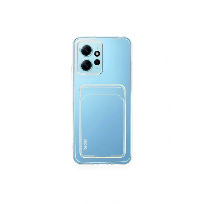 Xiaomi Redmi Note 12 4G Kılıf Kart Şeffaf Silikon - Şeffaf