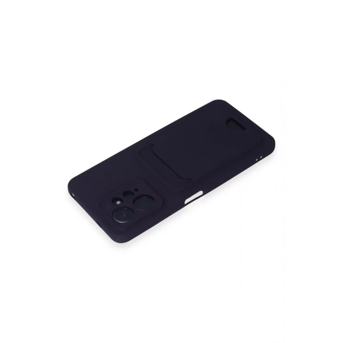 Xiaomi Redmi Note 12 4G Kılıf Kelvin Kartvizitli Silikon - Derin Mor