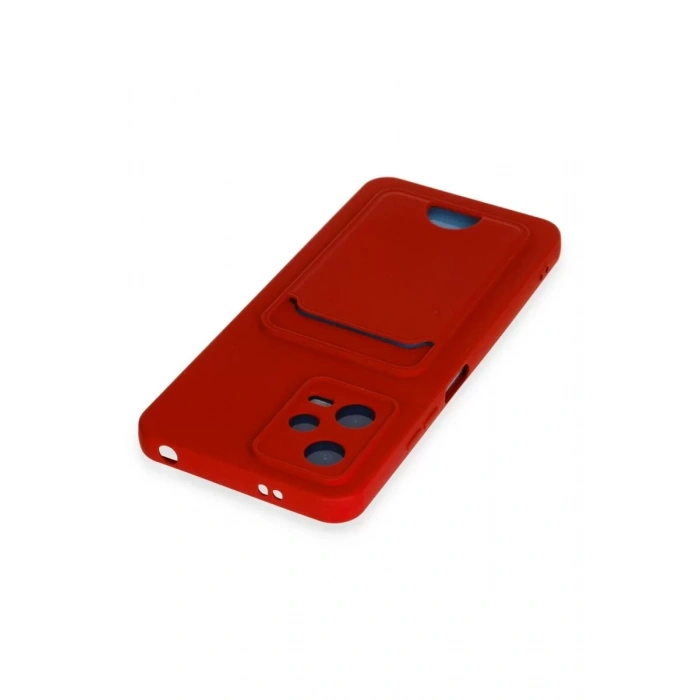 Xiaomi Redmi Note 12 4G Kılıf Kelvin Kartvizitli Silikon - Kırmızı
