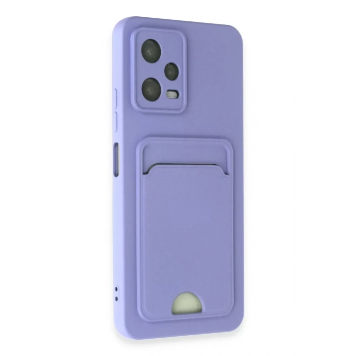 Xiaomi Redmi Note 12 4G Kılıf Kelvin Kartvizitli Silikon - Lila