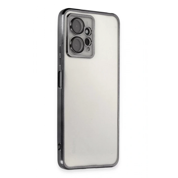 Xiaomi Redmi Note 12 4G Kılıf Lensli Silikon - Siyah