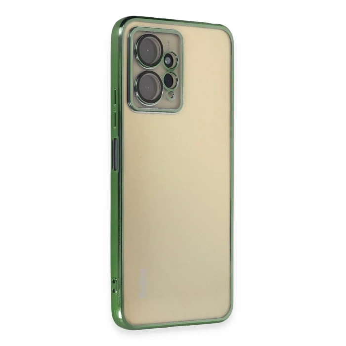 Xiaomi Redmi Note 12 4G Kılıf Lensli Silikon - Yeşil